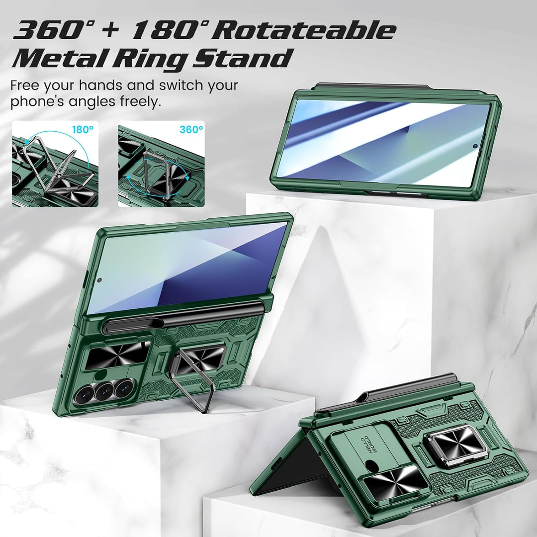 Doeshine für Samsung Galaxy Z Fold 7 Hülle mit Displayschutzfolie & Kameraschutz, Ganzkörper Robuste