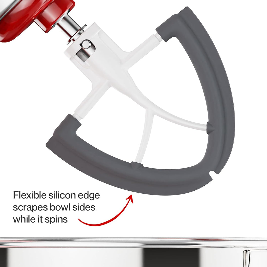 Coolcook Flachrührer Zubehör für Kitchenaid-Mixer, 4,5-5 Quart für Kitchen Aid Stand Mixer Küchenmas