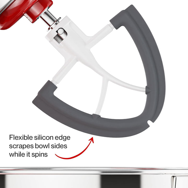 Coolcook Flachrührer Zubehör für Kitchenaid-Mixer, 4,5-5 Quart für Kitchen Aid Stand Mixer Küchenmas