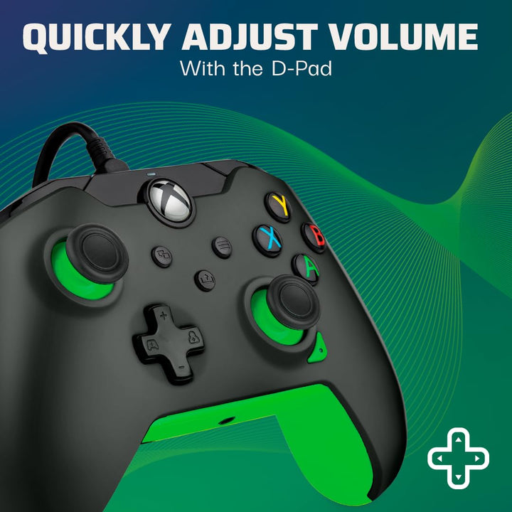 PDP verkabelt Controller Neon Schwarz für XBOX Series X|S, Gamepad, Video Game , Gaming Controller,