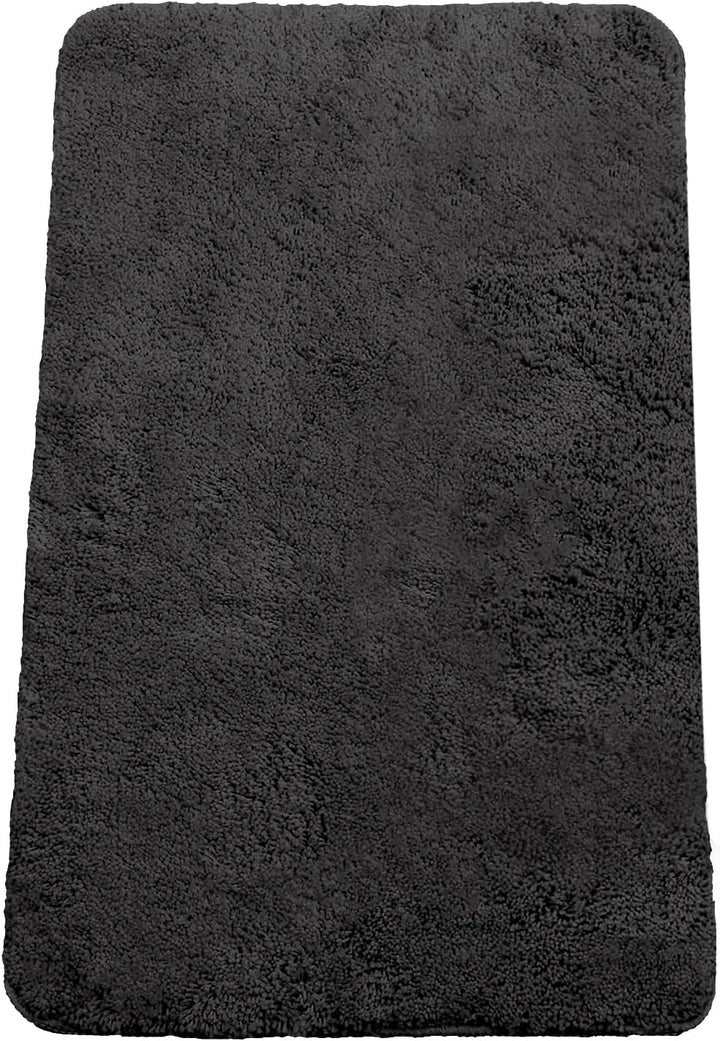 Brandsseller Badematte 70x120 cm Badezimmerteppich Badvorleger Badeteppich Schwarz