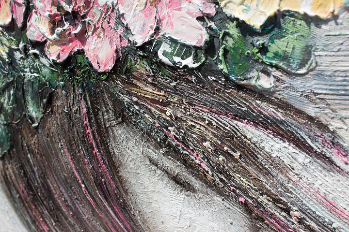 YS-Art XXL Abstrakt Acryl Gemälde auf Leinwand Leichtigkeit handgemalt Wandbilder Wohnzimmer Kinderz