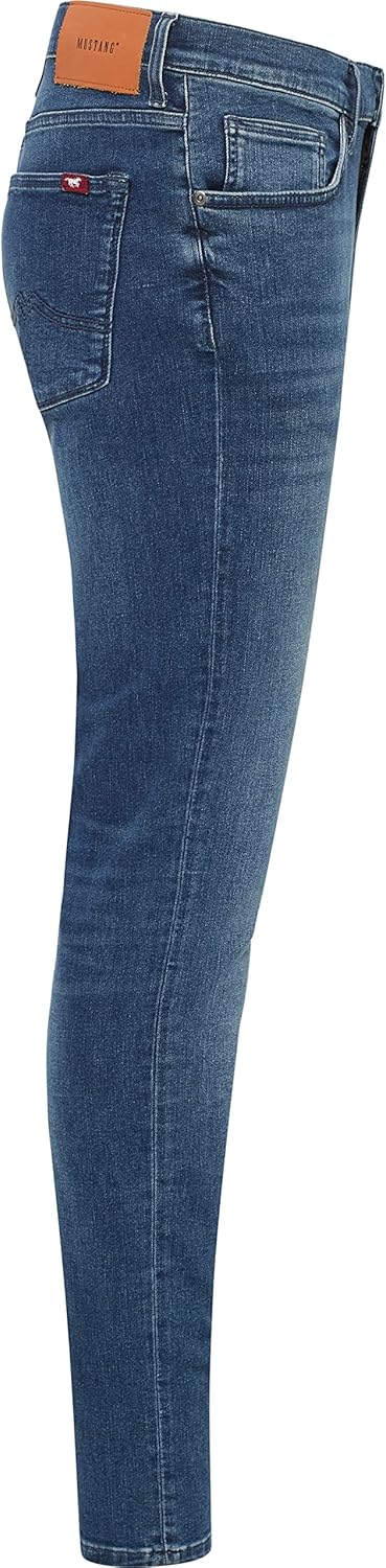 MUSTANG Herren Skinny Fit Fit Style Frisco 35W / 34L Mittelblau 782, 35W / 34L Mittelblau 782