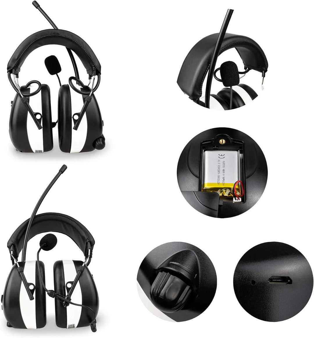 EARMUFF Gehörschutz mit DAB+ & FM 31dB Dämmung | Lieblingsradiosender & Musik über Digital Radio & F