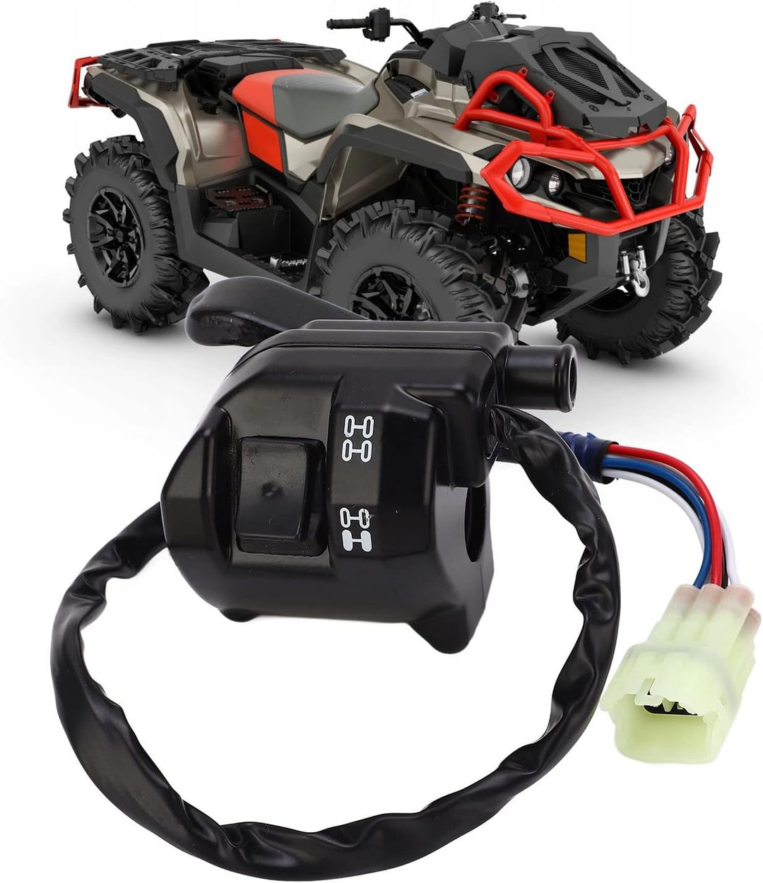 Aramox ATV Gashebelbaugruppe 5-adriger Gasgriffschalter Kompatibel mit Can-Am Renegade Outlander OE: