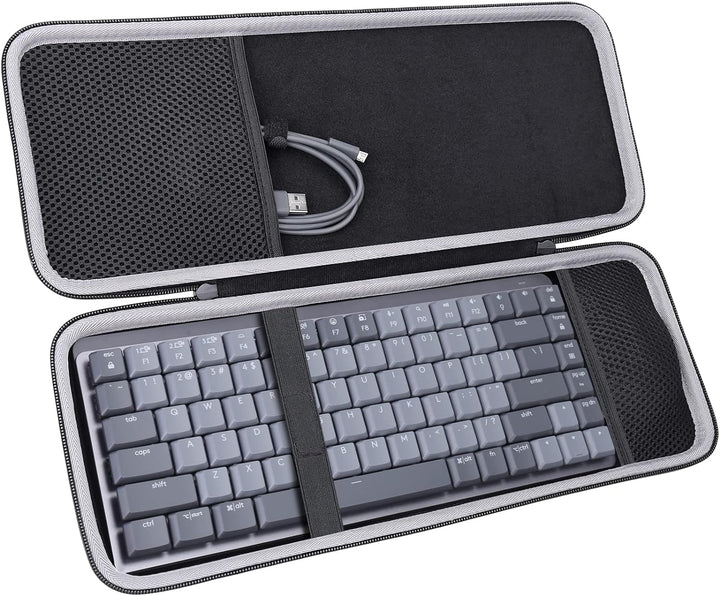 co2CREA Hart Schutz Hülle Etui Tasche für Logitech MX Mechanical Mini Kabellose Tastatur und Anywher