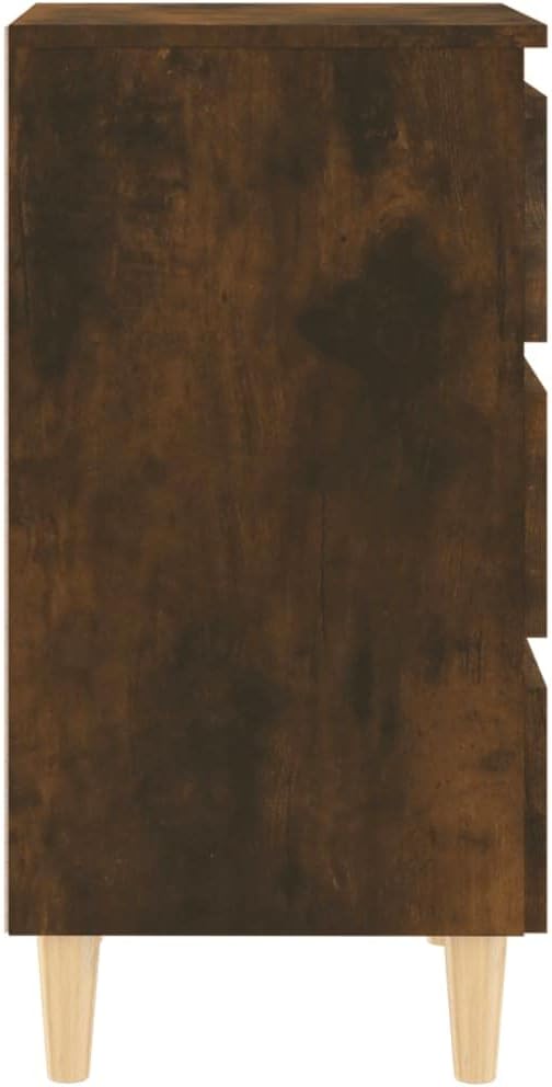 FIRBNUS Bedside Table Nachtkonsole Beistelltisch mit Stauraum Night Stand Nachttisch mit Massivholz-