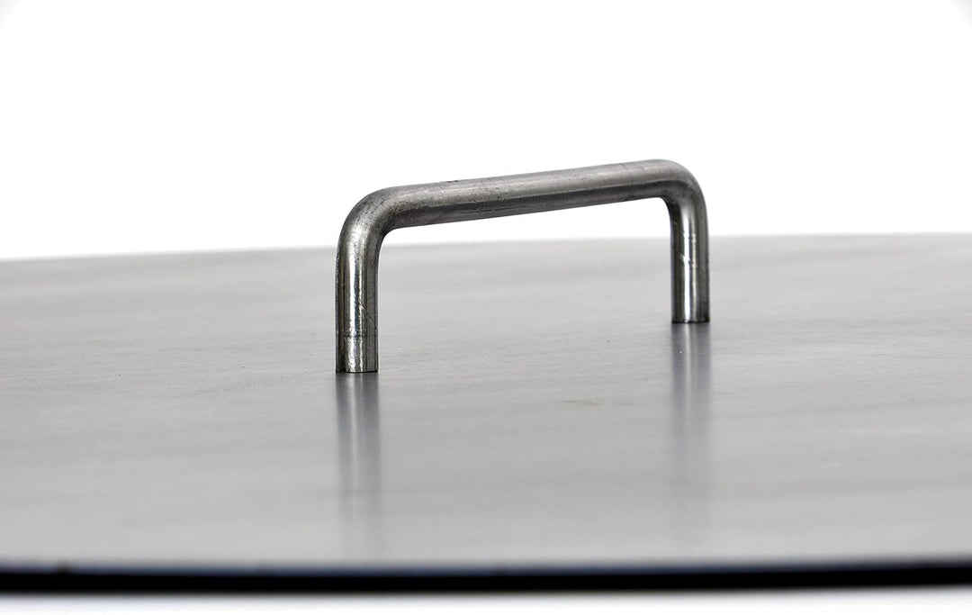 80 cm Deckel für Feuerschalen Feuertonnen Schwenkgrills aus 2,0 mm Stahl mit Griff -