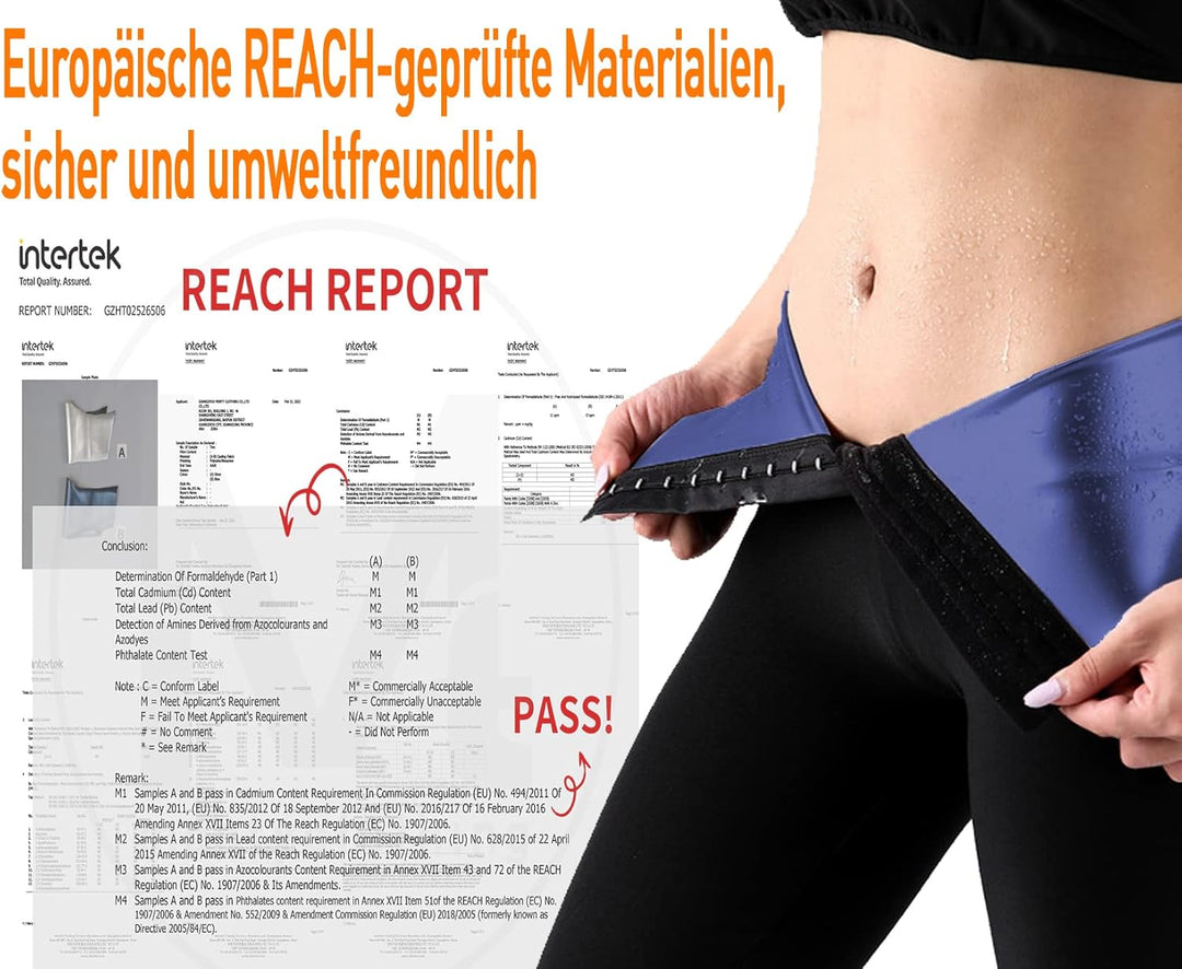 Merlvida Shape Leggings Damen High Waist Sauna Jogginghose Abnehmen Sporthose Bauchkontrolle Body Sh