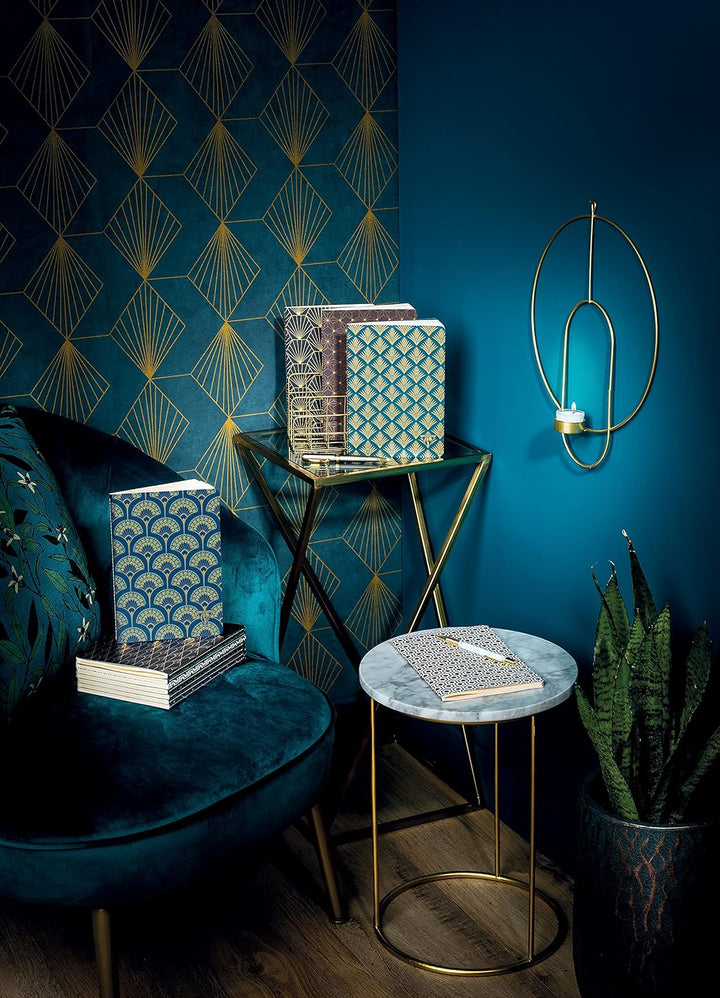 Clairefontaine 192086C - Packung mit 12 Notizbücher Neo Deco Kollektion Winter, 7,5x12 24 Blatt lini