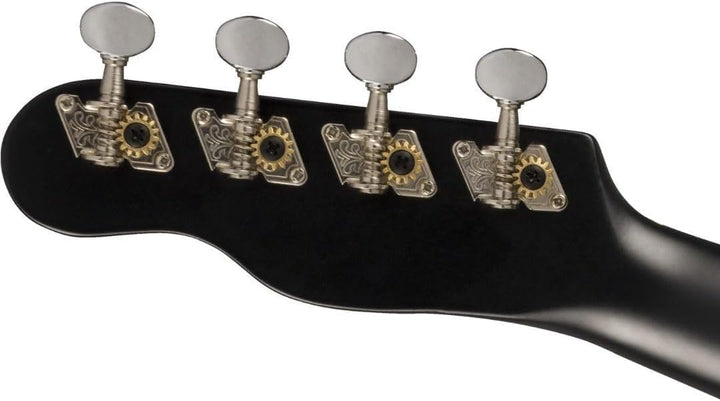 Fender Venedig Sopran-Ukulele, Schwarz Schwarz Venice Soprano, Schwarz Venice Soprano