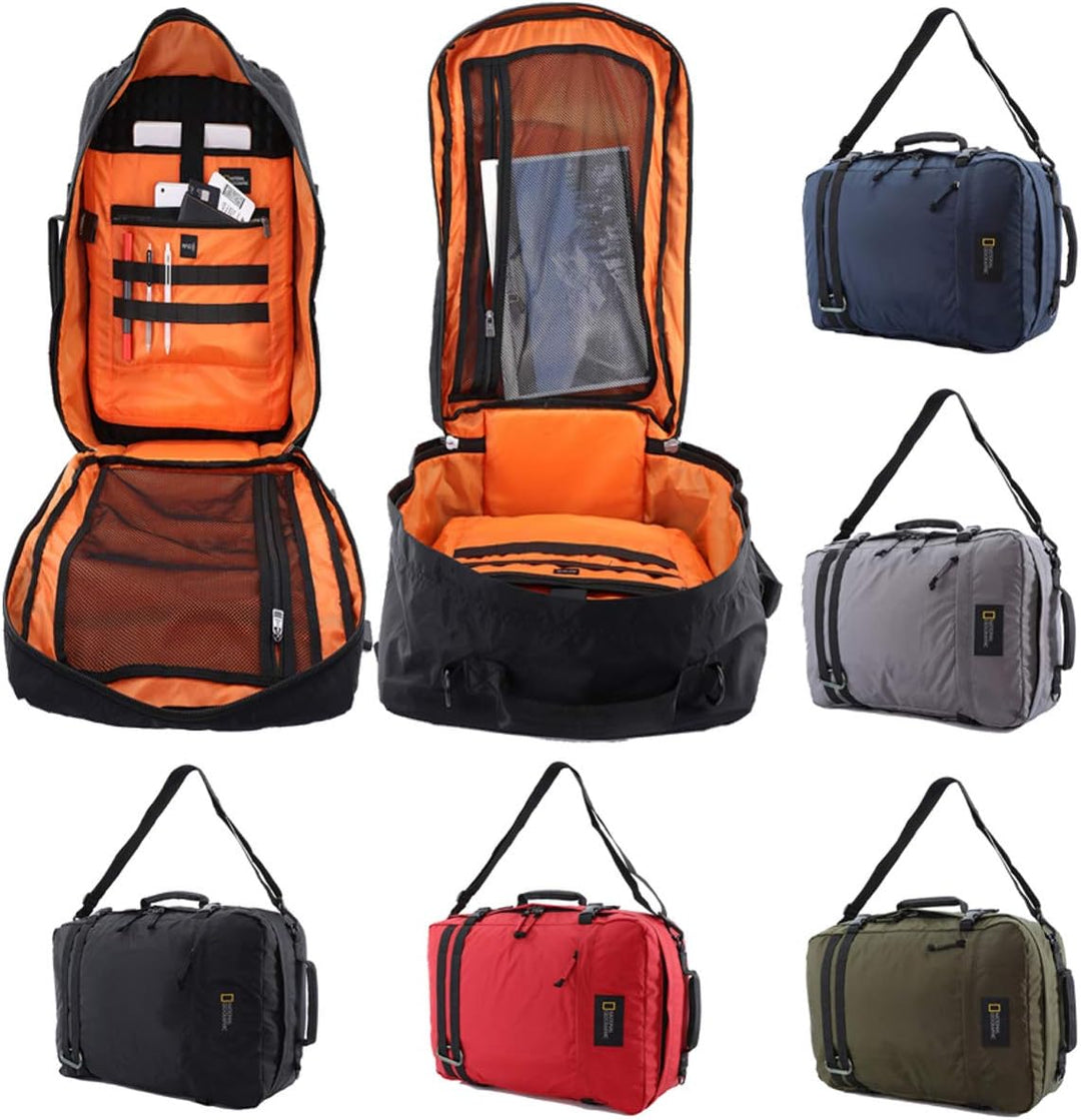 National Geographic Multifunktion Aktentasche Rucksack RFID Schwarz 50cm Bowatex