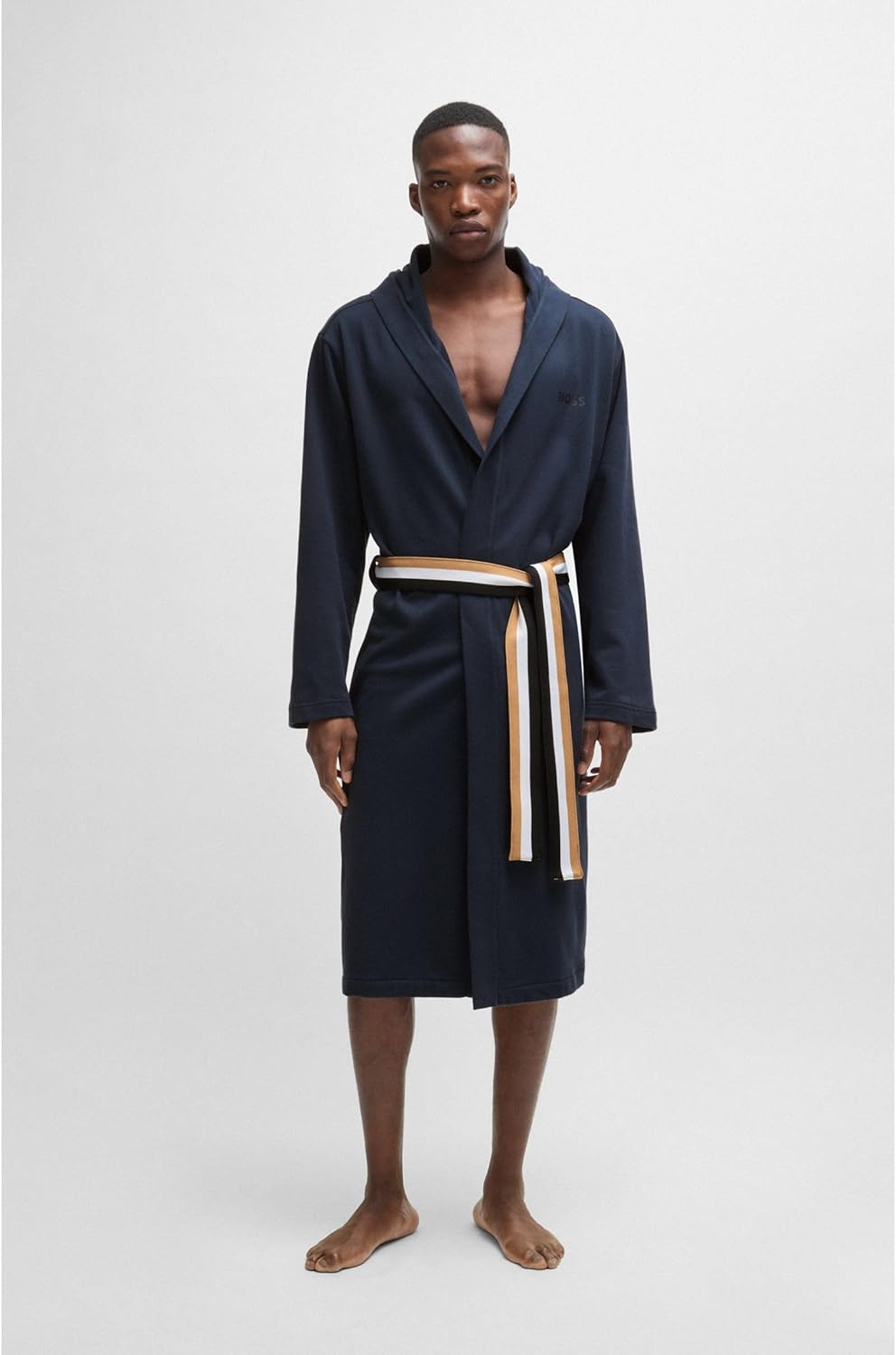 BOSS Bademantel Iconic F. Terry Robe S Dark Blue402, S Dark Blue402