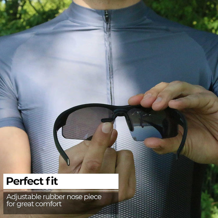 BBB Cycling Sportbrille mit Leseteil für Weitsichtige Sehstärke Sonnbrille mit Photochromatic Gläser