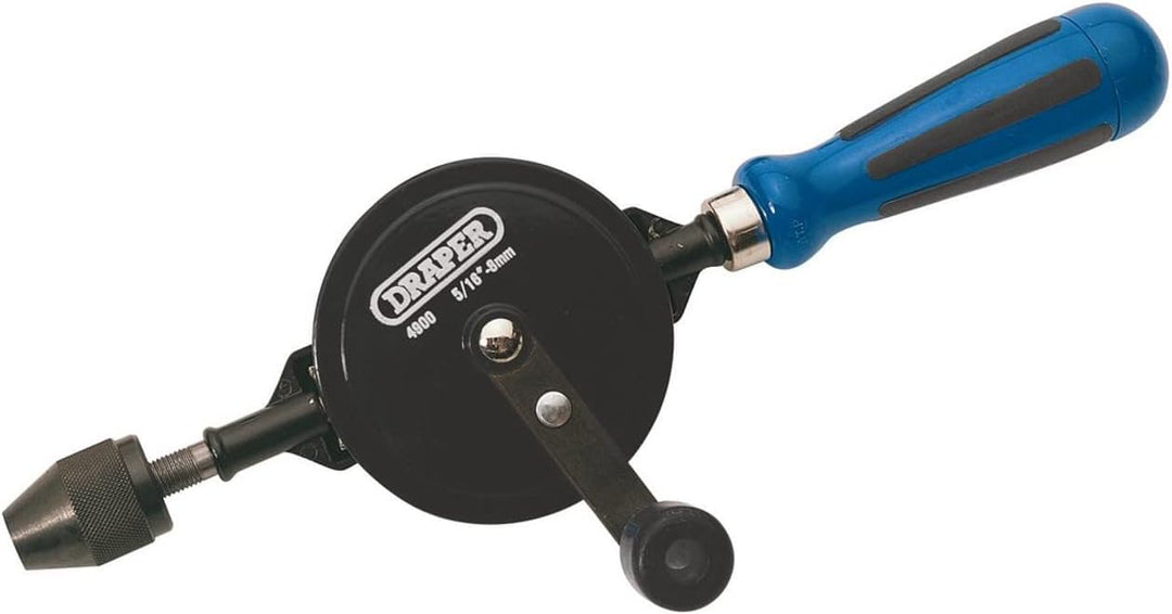 Draper 13838 Doppel-Ritzel Handbohrer, 8 mm, 3/8-Zoll Bohrfutter