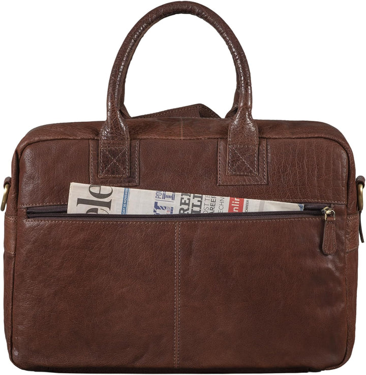 STILORD 'Carlo' Grosse Umhängetasche Leder Lehrertasche Aktentasche Schultertasche Reise Beruf Freiz