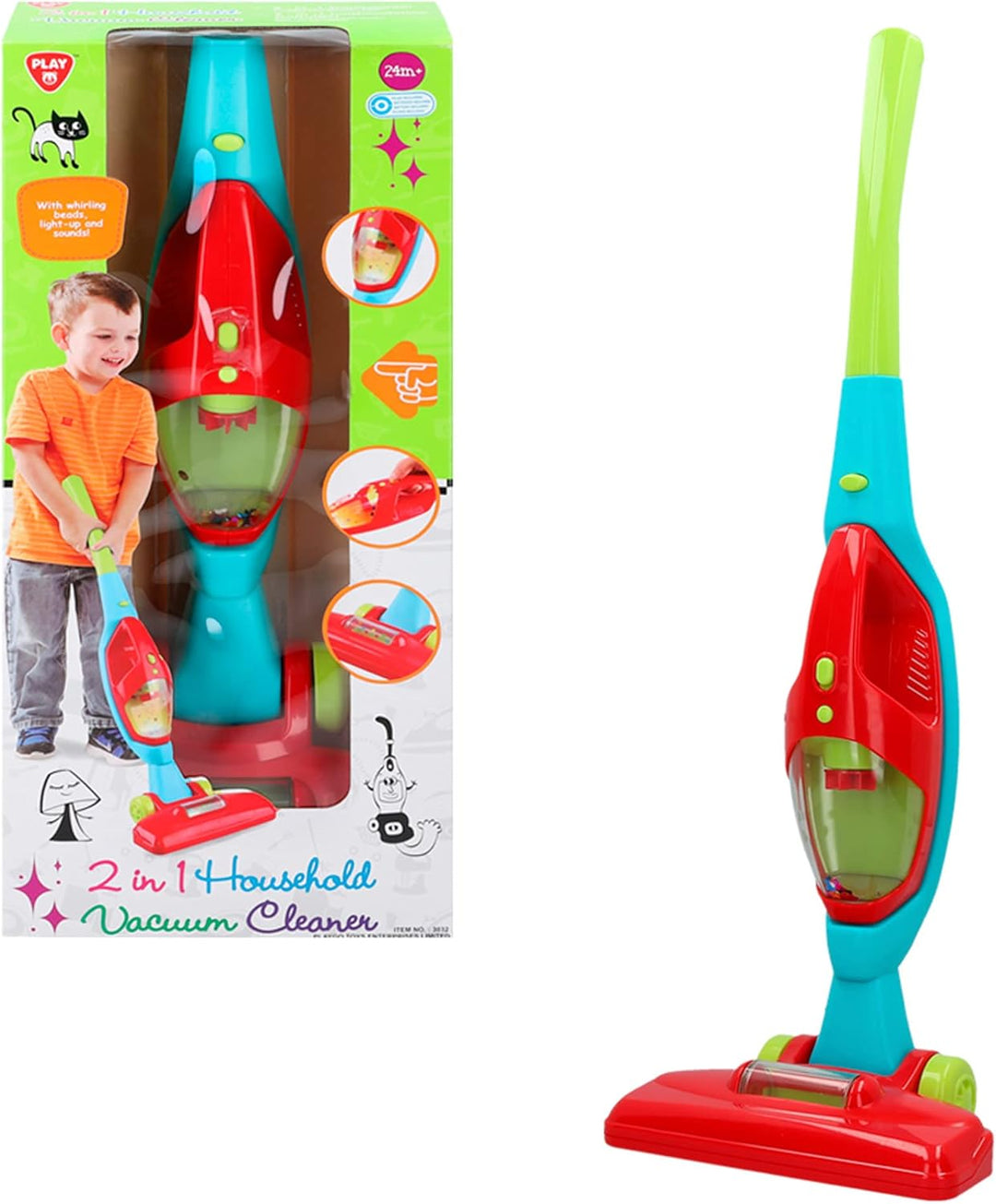 Color Baby 44307 Elektrischer Staubsauger 2 in 1, 3 Jahre bis 99 Jahre , Multicolor