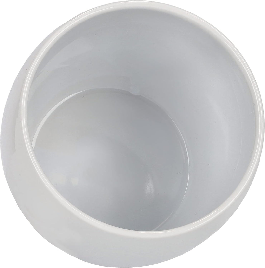 KOTARBAU® 2er Set Keramik-Blumentopf Übertopf für Blumen Pflanzen ⌀ 10 cm ⌀ 13 cm Weiss ⌀ 10 Cm + ⌀