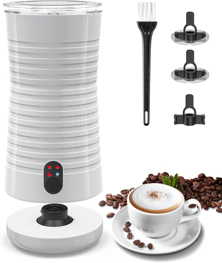 morpilot Milchaufschäumer Elektrisch 4-in-1, Milchschäumer für Heisser und Kalter Milchschaum Automa