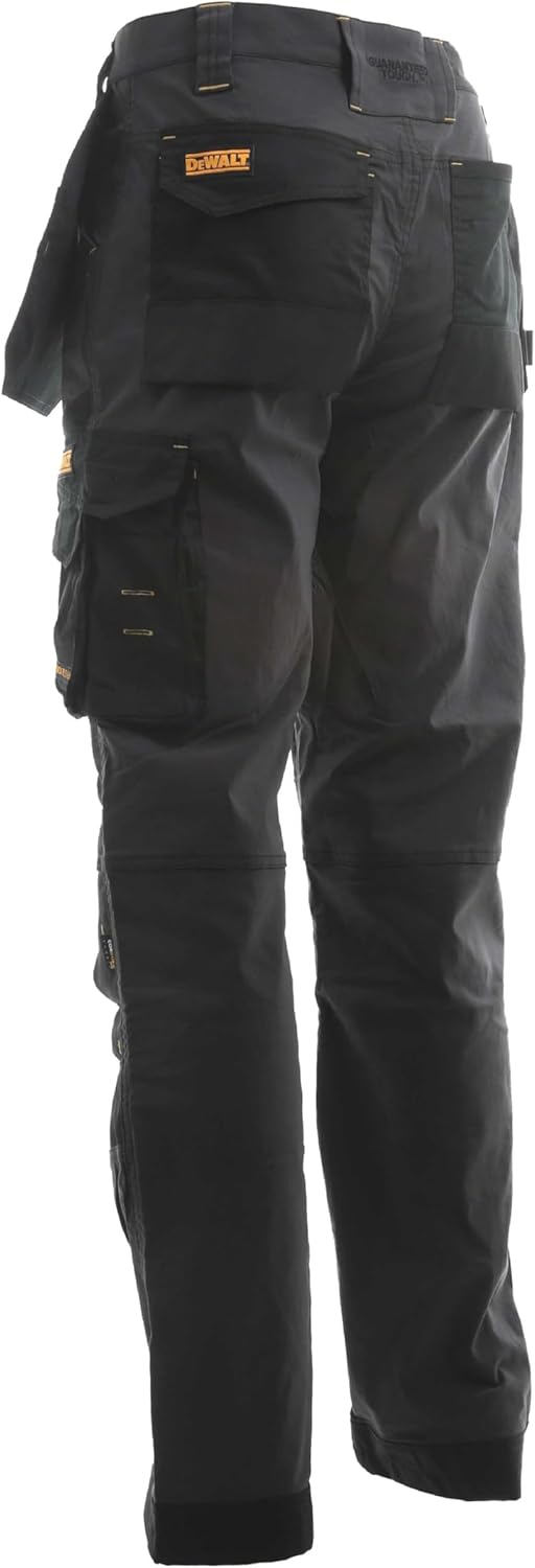 DeWalt Herren Dewmem3829-tb Memphis Holsterhose, Taille 96,5 cm, Beinlänge 73,7 cm, schwarz/grau, 38