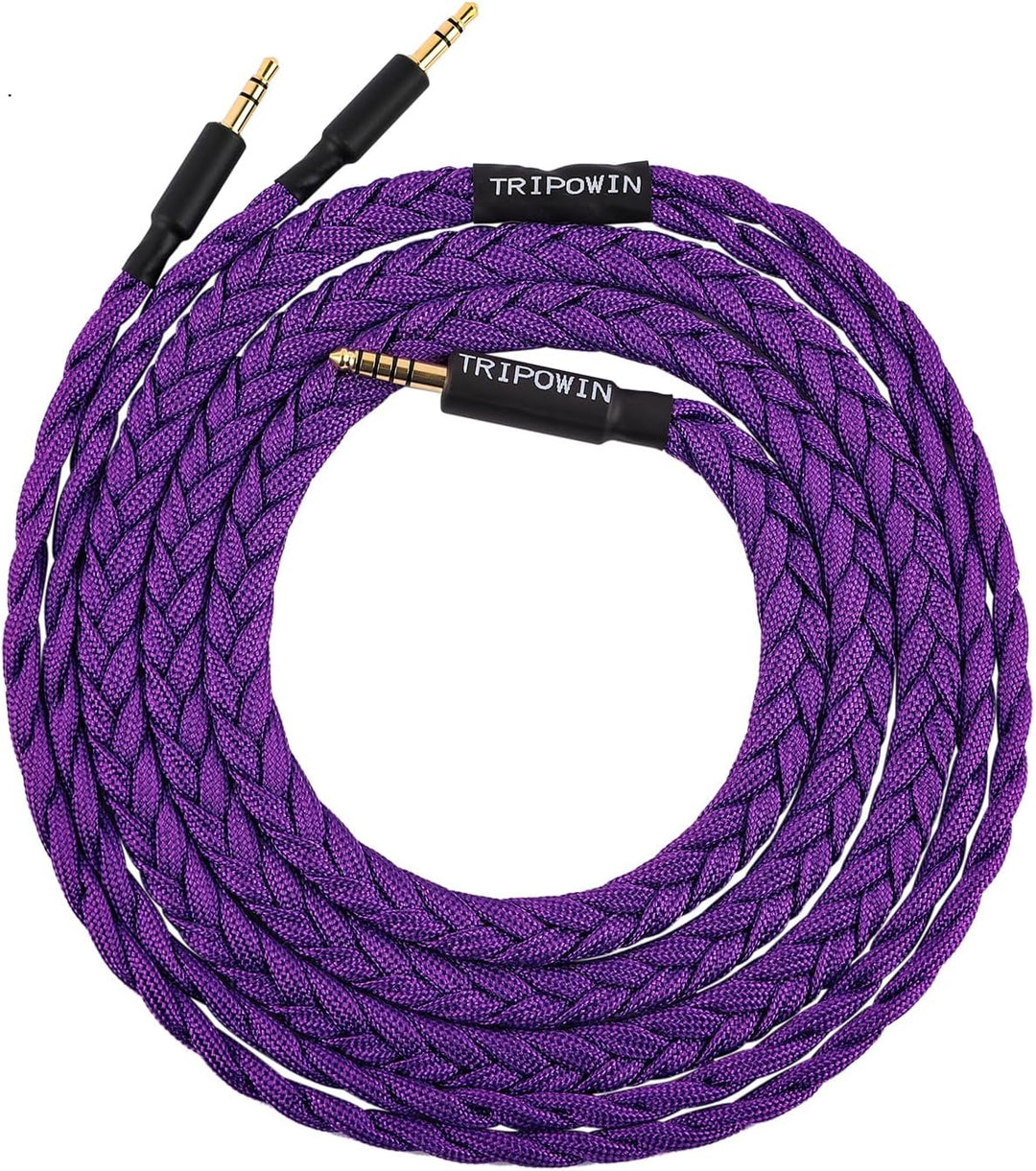 Linsoul Tripowin GranVia Upgraded OFC hohe Reinheit Kopfhörer Audio Ersatzkabel, Dual 3.5mm Stecker