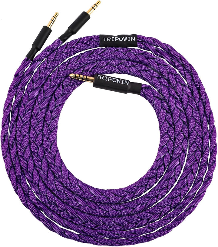 Linsoul Tripowin GranVia Upgraded OFC hohe Reinheit Kopfhörer Audio Ersatzkabel, Dual 3.5mm Stecker