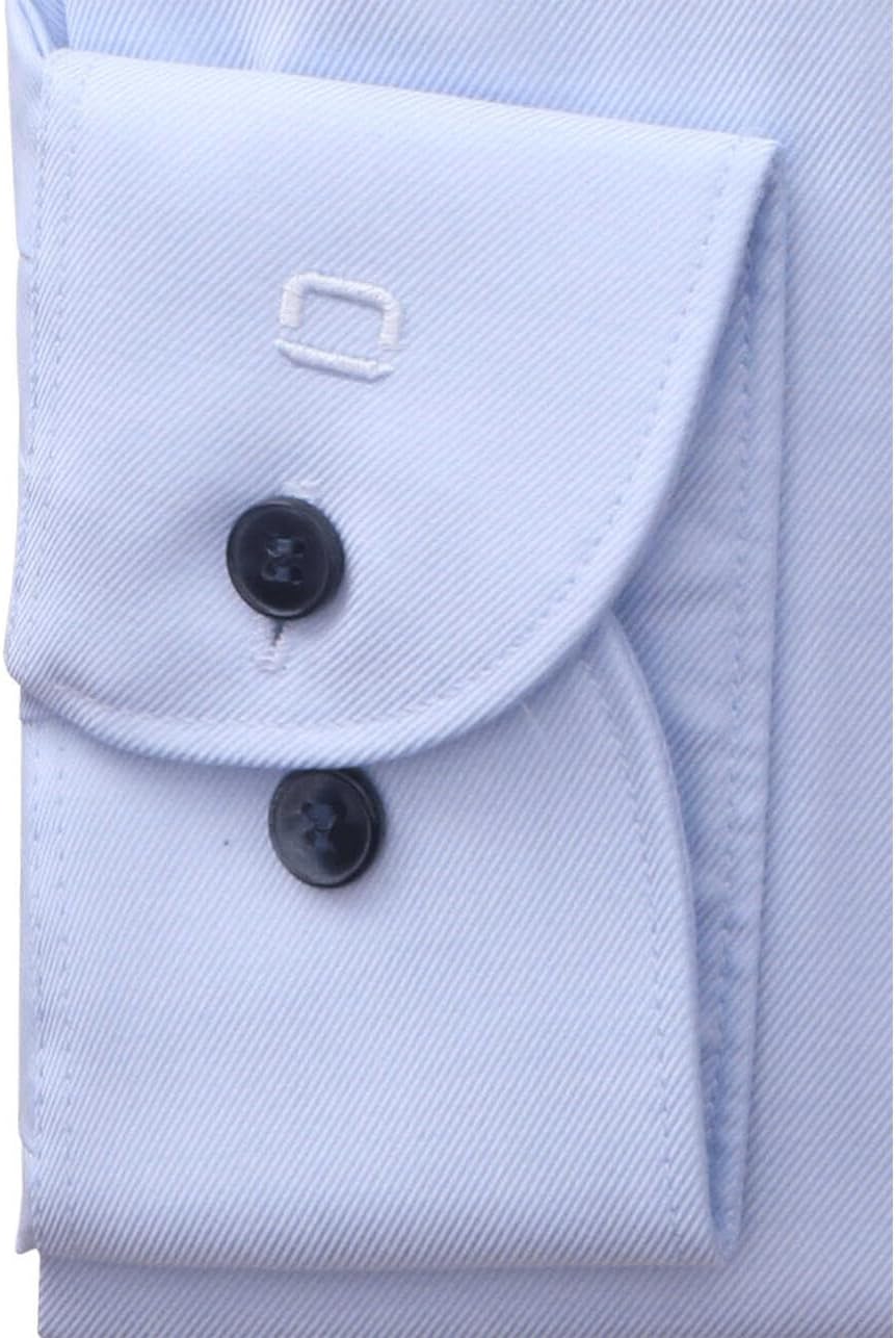 OLYMP Level Five Body fit Hemd Langarm Stretch Twill hellblau 38 Hellblau, 38 Hellblau