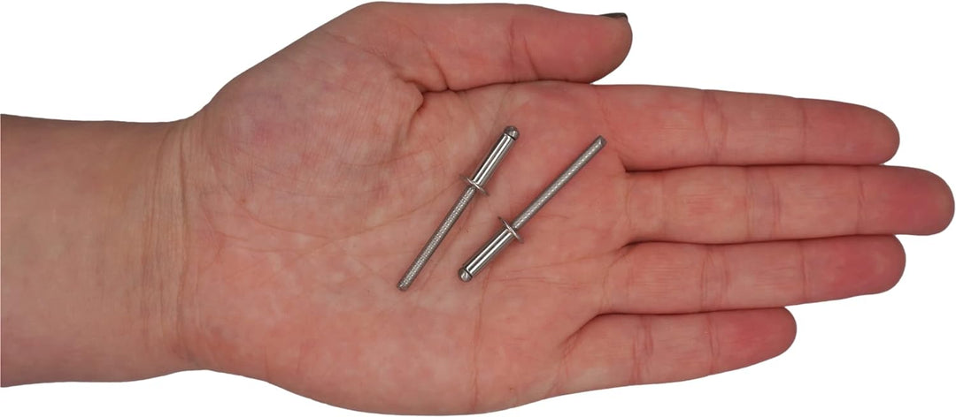500 Stück Edelstahl Blindnieten 4,0 x 12 mm Kuppelkopf Pop Nieten DIN 7337 A2 Niete Nutdorn (500, 4,