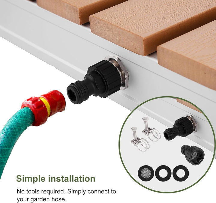Gartendusche - Bodendusche Outdoor mit Fusssteuerung, Kinderfreundlich, Rutschfest Gartendusche Auss