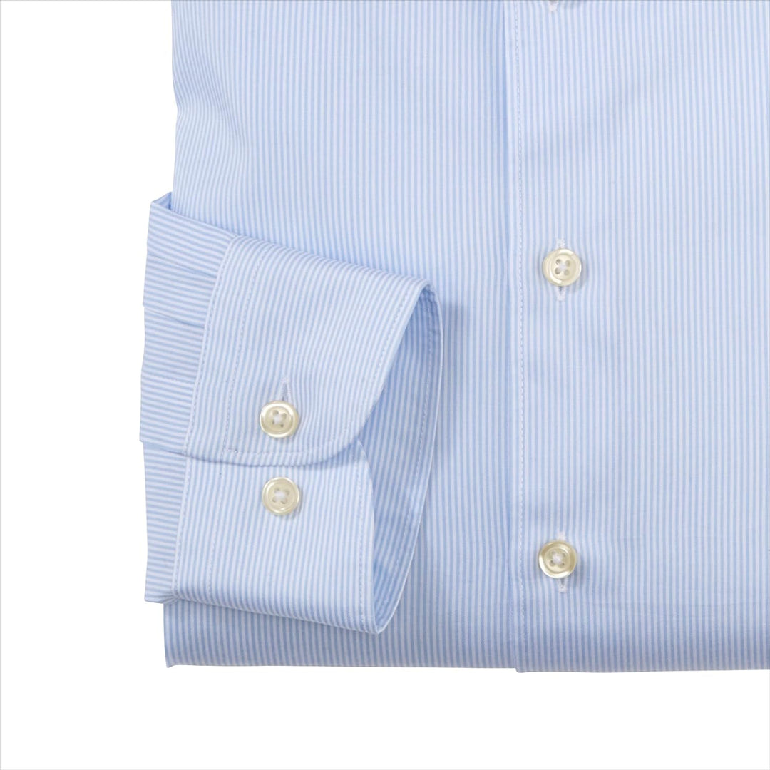 OLYMP Herren Businesshemd Level Five Garment Washed,Body fit,Haifisch-Kragen 38 Bleu 11, 38 Bleu 11