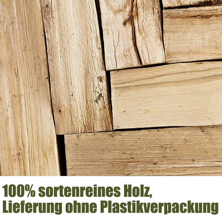 Buche Smoker Holz Räucherholz Brennholz 10 kg Buchenholz ohne Rinde 25 cm Kaminholz Smoke Feuerholz