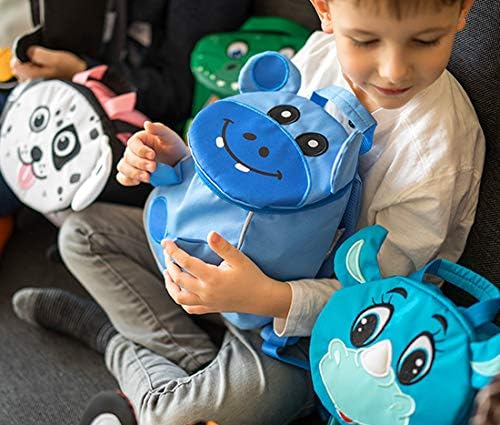 Belmil Kindergartenrucksack mit Brustgurt und Namensschild für 1-3 Jährige/Jungen - Mädchen / 4 L/Gr