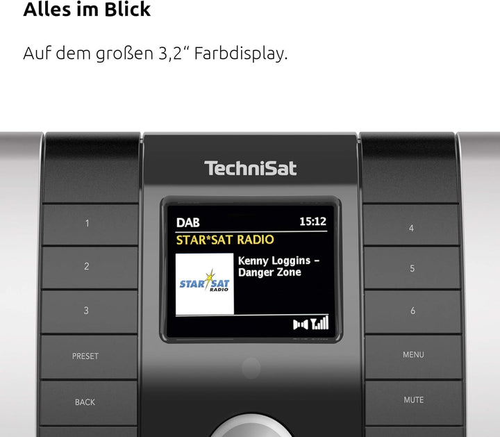 TechniSat MULTYRADIO 4.0 - Internetradio (WLAN Radio, DAB+, UKW, Spotify, Bluetooth, CD-Player, USB,