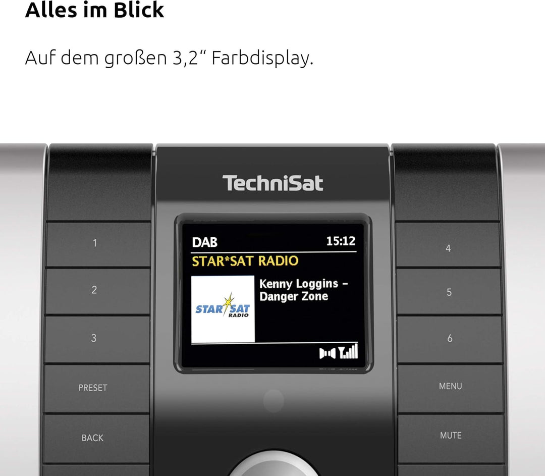 TechniSat MULTYRADIO 4.0 - Internetradio (WLAN Radio, DAB+, UKW, Spotify, Bluetooth, CD-Player, USB,