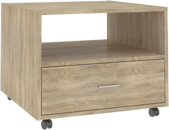 FIRBNUS Blumentisch Braun 55x55x40 cm BĂŒrotisch Beistelltisch Holz Wohnzimmertisch Modern StabilitĂ€t