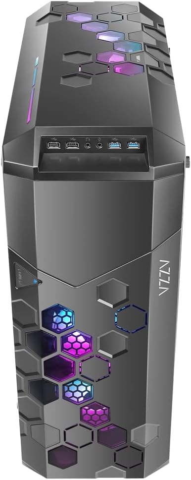 Azza Storm 6000B ARGB, Tower-Gehäuse,schwarz, Tempered Glass