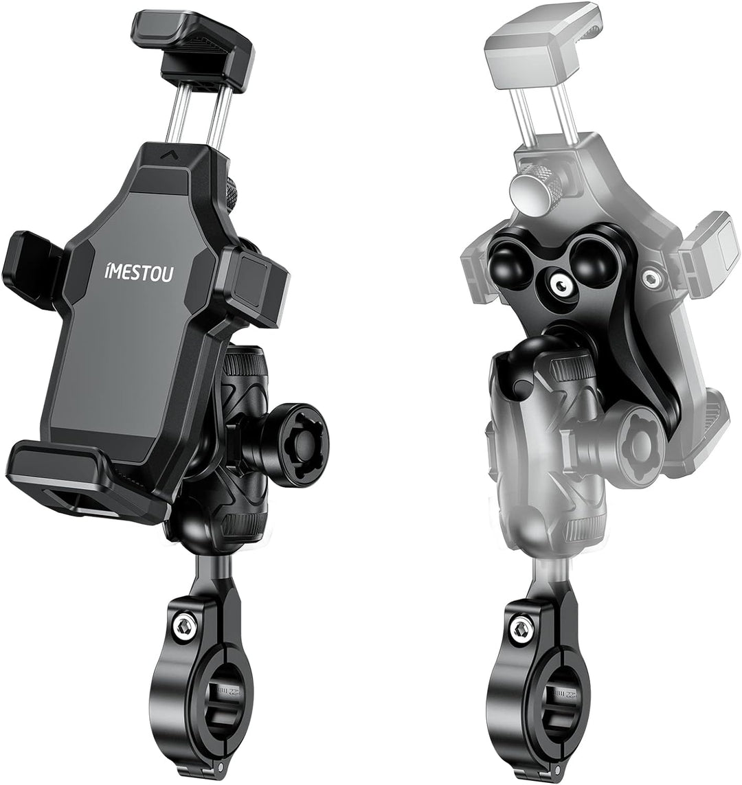 iMESTOU Anti-Vibrations Motorrad Handyhalterung, 2,5 cm Kugel Lenker Handyhalterung, Perfekt für Hoc