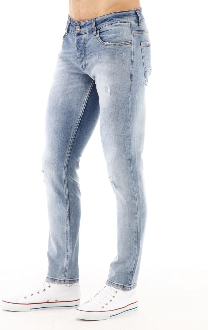 CEDY DENIM Herren Jeans Slim Fit Stretch Jeanshose Design der Neuen Saison Hochwertige Jeans Hose fü