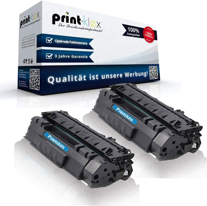 2x Print-Klex Tonerkartuschen HP LaserJet P2050 Series LaserJet P2053 D LaserJet P2053 DN LaserJet P