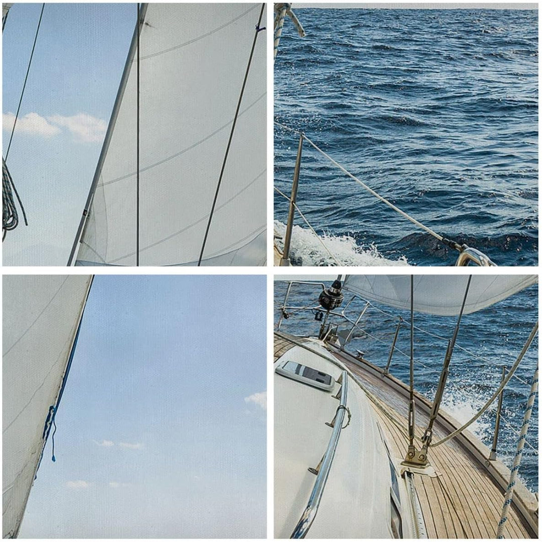 ARTTOR Bilder auf Leinwand Meer Kreuzfahrt Segel Leinwandbild 70x50cm Wandbilder Dekoration Wohnzimm