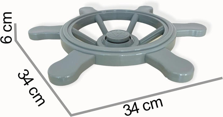 Loggyland Piraten-Lenkrad für Spielturm Kletterturm Spielhaus Spielschiff auf dem Spielplatz im Gart