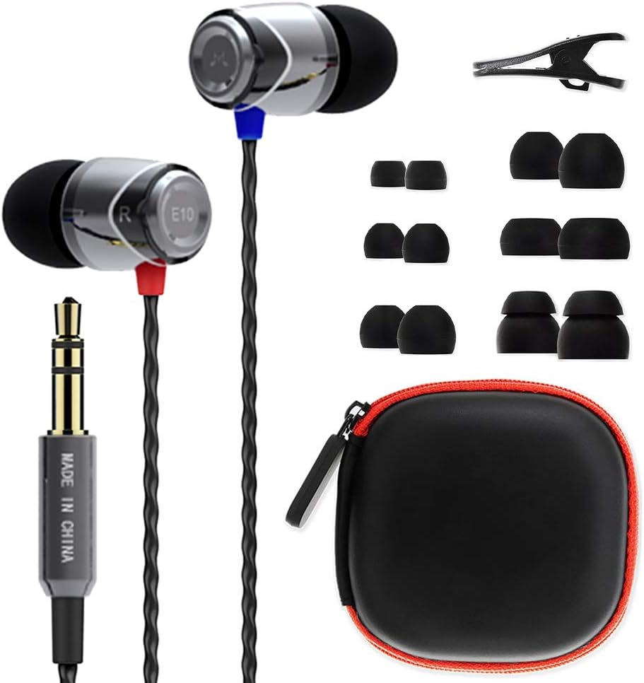 SoundMAGIC E10 Kabelgebundene Kopfhörer ohne Mikrofon, HiFi-Stereo-Ohrhörer, geräuschisolierende In-