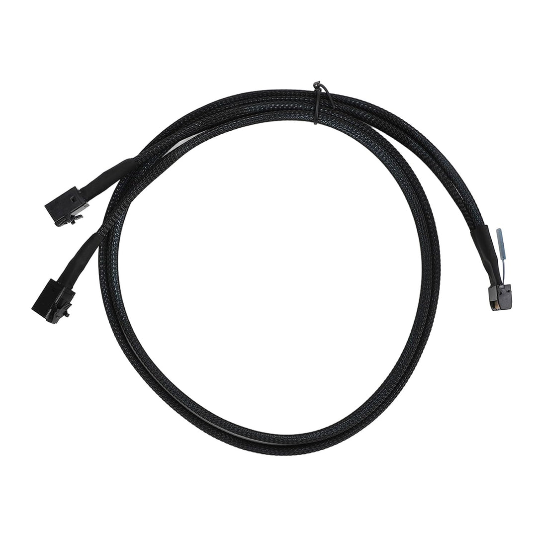 Plyisty MCIO 8i auf 2*SFF-8643 Kabel, MCIO 8i 74Pin auf SAS HD SFF-8643, PCIE 5.0, 32 GT/s Übertragu