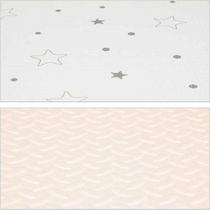 Relaxdays Puzzlematte Sterne, 8 Stück, EVA Schaumstoff, schadstofffrei, Baby & Kinder, Spielmatte, 5