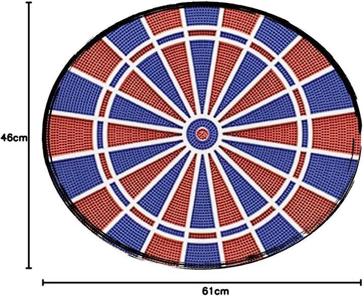 Carromco elektronisches Dartboard TOPAZ-901, schwarz, 2-Loch Abstand, Dartscheibe elektronisch, Dart