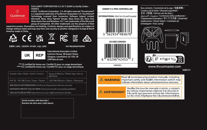 Thrustmaster ESWAP X2, Modulares Gamepad für Xbox Series X|S und PC, Reaktionsschnelle Mechanische T