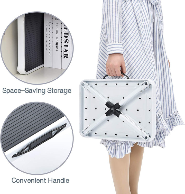 KINGRACK Tritthocker, Trittstuhl, zusammenklappbar, einstufige Leiter mit Rutschfester Gummimatte, L