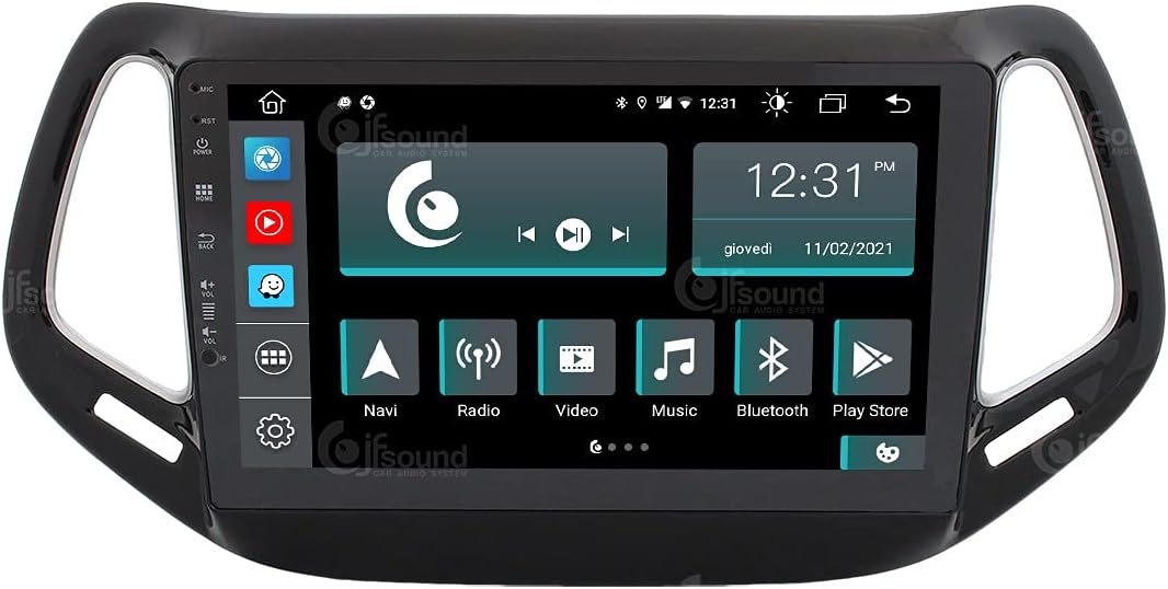 Costum fit Autoradio für Jeep Compass Android GPS Bluetooth WiFi Dab USB Full HD Touchscreen Display