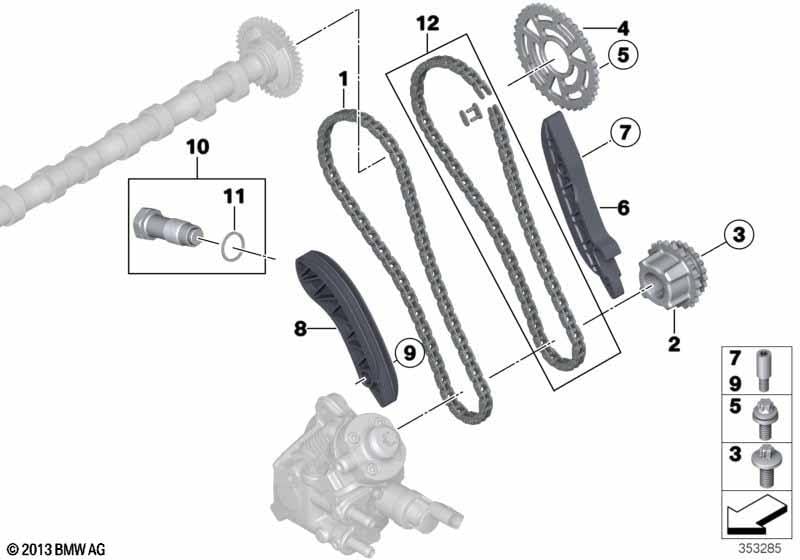 ORIGINAL BMW Kettenspanner 1er 2er 3er 4er 5er 6er 7er X1 X3 X5 X6 11318586699