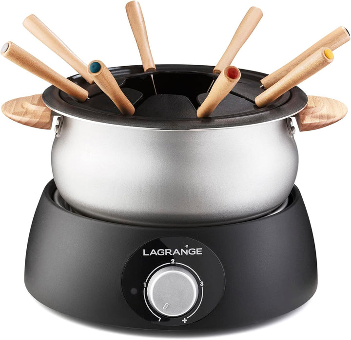 LAGRANGE Classic Fondue, Aluminium Helles, Helles Holz
